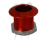 Boulon de remorquage en aluminium (orange) usiné par Blowsion