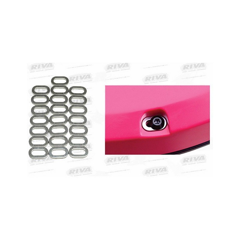 RIVA. Kit rondelles de coque supérieure alu