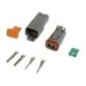 Connecteur étanche Deutsch Gris 2 broches MSD Connecteur étanche Deutsch Gris 2 broches MSD