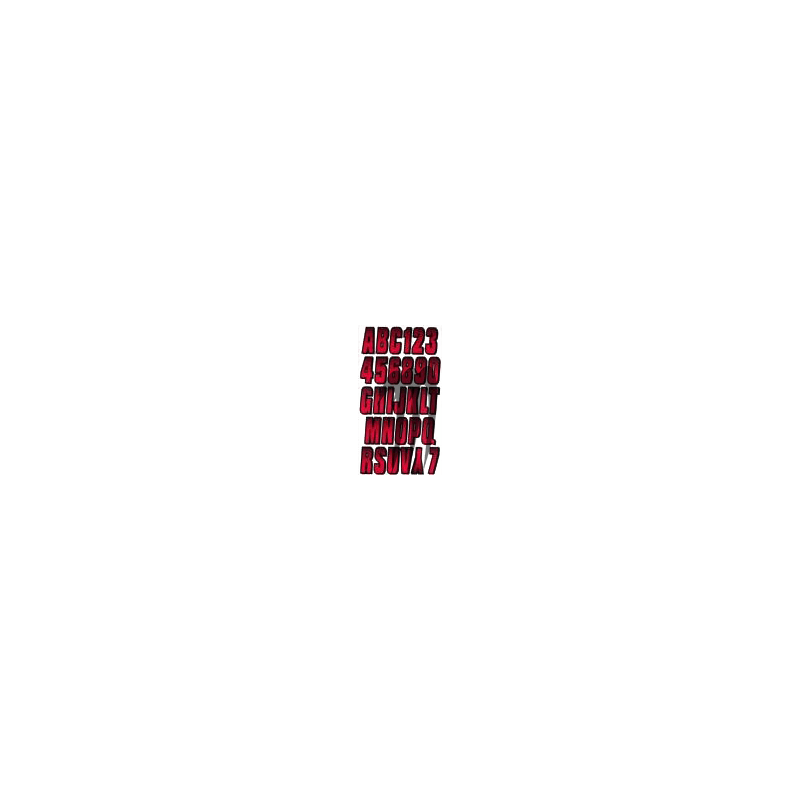 Registration kit,  CARBON  BRIGHT RED  ( 146 pieces )